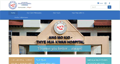 Desktop Screenshot of amkh.org.sg